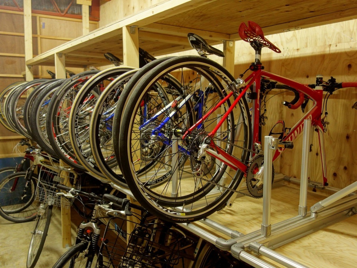 自転車 家 の 中 に 置く