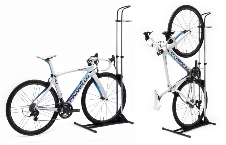 スポーツバイクを省スペースに保管できる縦・横置きスタンド「A01V Special」が登場