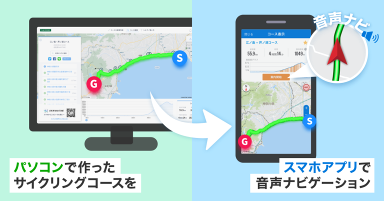 「自転車NAVITIME」に「プレミアムプラス」コースが新たに登場　パソコン上で作成したコースを音声ナビで使用可能