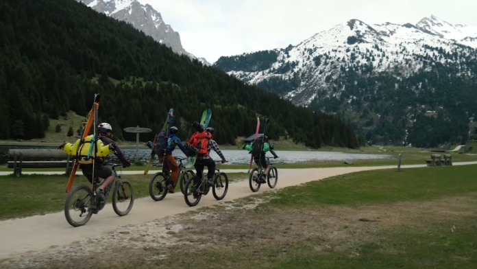 Approaching Ski Couloirs by E-Bike - Sk'e-Bike - Complete Film 10-2 screenshot (1)