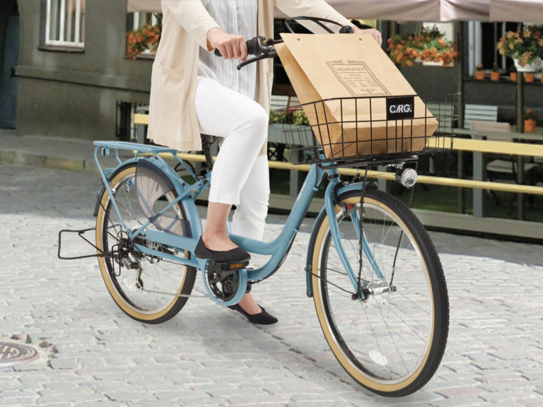乗り降りしやすく安定した走行ができる買い物自転車「カーグバケット」が登場