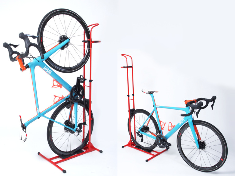 自転車用縦・横両用室内スタンド「A01V Special」に新色追加　ブラック・ホワイト・レッド・チェレステの4色