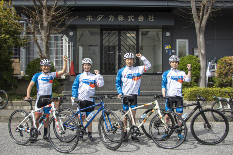 KhodaaBloomやNESTOで有名なホダカが2021年度サイクリング入社式を実施