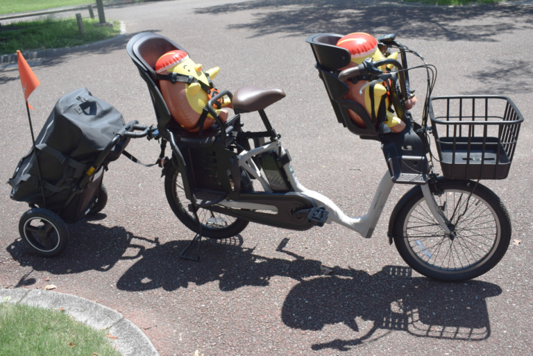 オージーケー　子ども乗せ自転車でもけん引できるサイクルトレーラー「Camily（キャミリー）」に乗ってみた