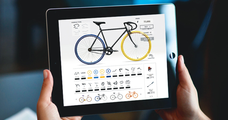 自転車のあらゆるパーツを好みの色に指定できる 「カスタムオーダー自転車チケット(eギフト)」登場