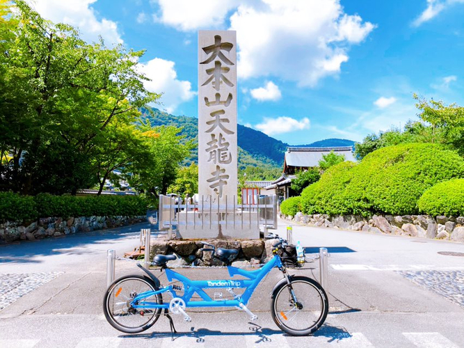 京都 嵐山を満喫できるタンデム自転車レンタルサイクル タンデムトリップ 登場 シクロライダー
