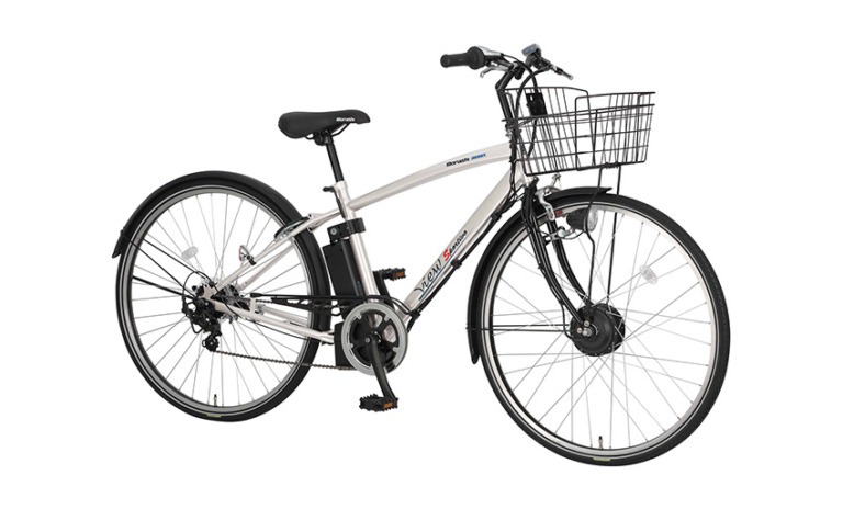 クロスバイク電アシ　丸石サイクル ビュースポルティーボ 3年間盗難補償付きで10万円以下の低価格モデル