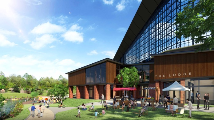 THE LODGE外観パース ヨリ (C)H.N.F.