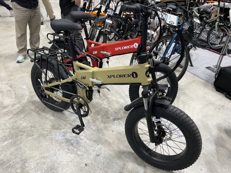E MOTORAD XPLORER　型式認定取得のファットタイヤ折りたたみEバイク【サイクルモード2023】