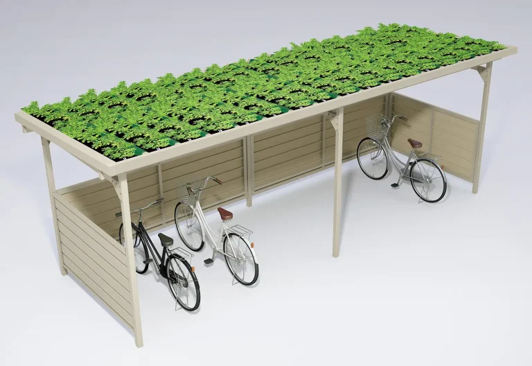 ダイケン　駐輪場屋根上を緑化する「駐輪場屋根上 緑化仕様」登場 CO₂削減やヒートアイランド現象の緩和に貢献