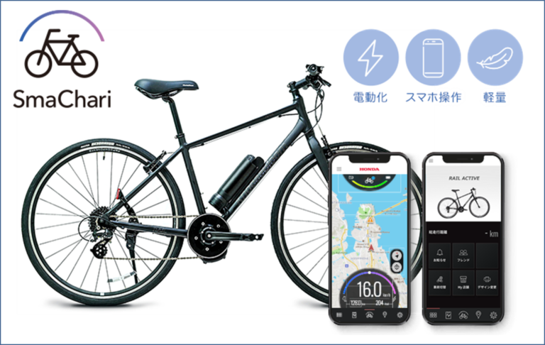 ホンダの「SmaChari」システムを搭載した 電動アシスト自転車「RAIL ACTIVE-e」　 7月21日に予約受付と試乗を開始