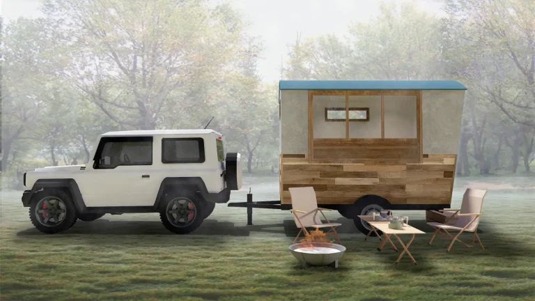 牽引免許不要で気軽に移動可能な自然滞在型タイニーハウス「ROADIE mini」　YADOKARIから