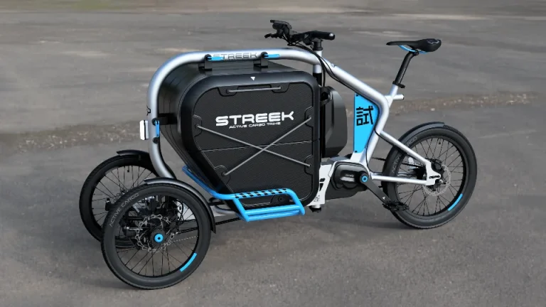ジャパンモビリティショー2023に電動アシスト三輪カーゴバイク「STREEK」が出展